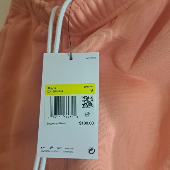 Nike solo swoosh mens fleece sweat pants DX1364-844 Size‎ Small NEW - Picture 9 of 15